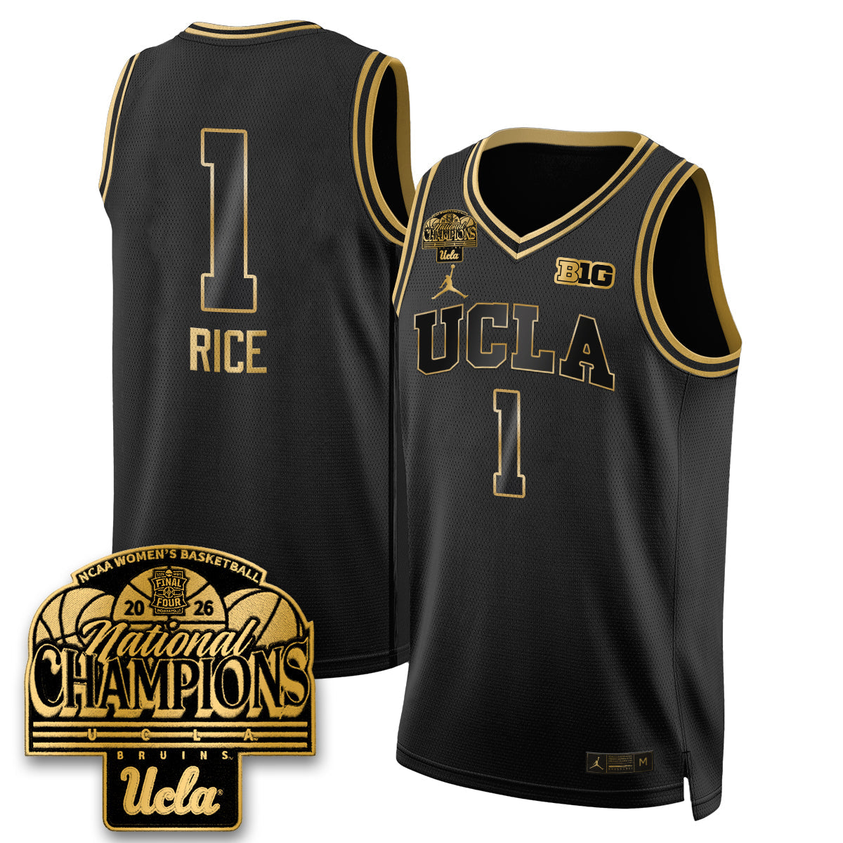 UCLA Women's Basketball National Champion 2026 Limited Jersey -  Stitched