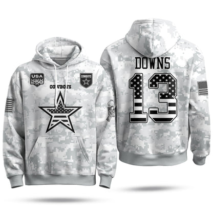 DAL 2026 Salute To Service Edition Pullover Hoodie - Printed