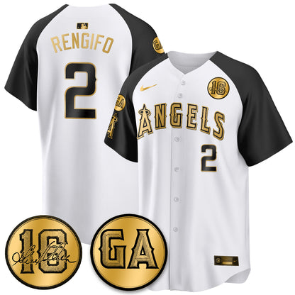 LAA Garret Anderson Tribute Patch Vapor Jersey - Stitched V2