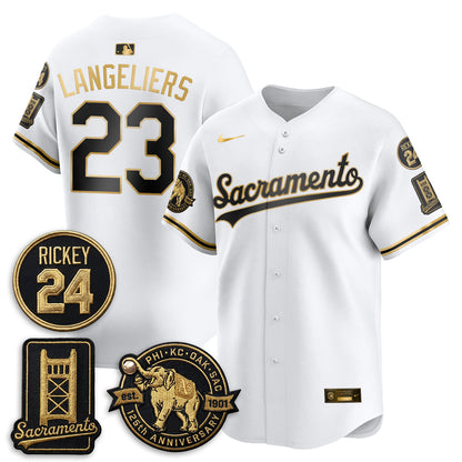 OAK 2026 Alternate Sacramento 125 Years Limited Vapor Gold Edition Jersey - Stitched