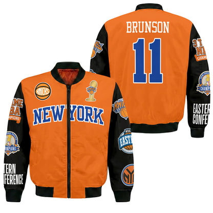NYK 2026 Basketball  Finals Champions Limited Edition Bomber Jacket - Printed