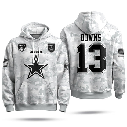 DAL 2026 Salute To Service Edition Pullover Hoodie - Printed