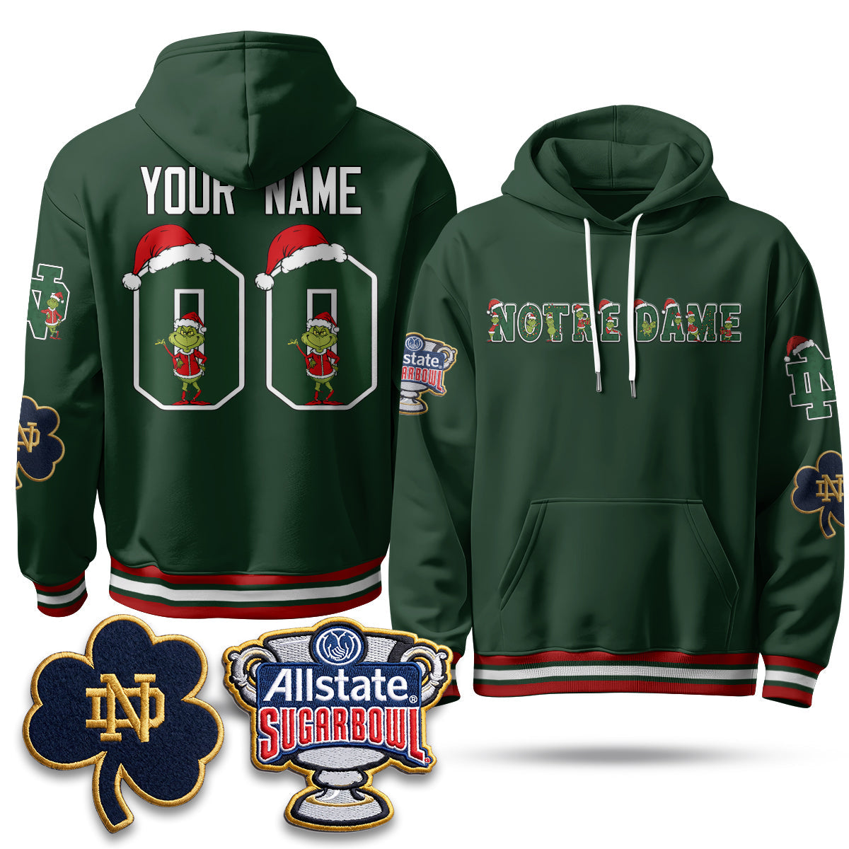 NDFI x Grinch Christmas 2026 Edition Custom Hoodie - Stitched