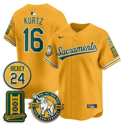 OAK 2026 Alternate Sacramento - Celebrating 125 Years -  Limited Vapor Jersey - Stitched