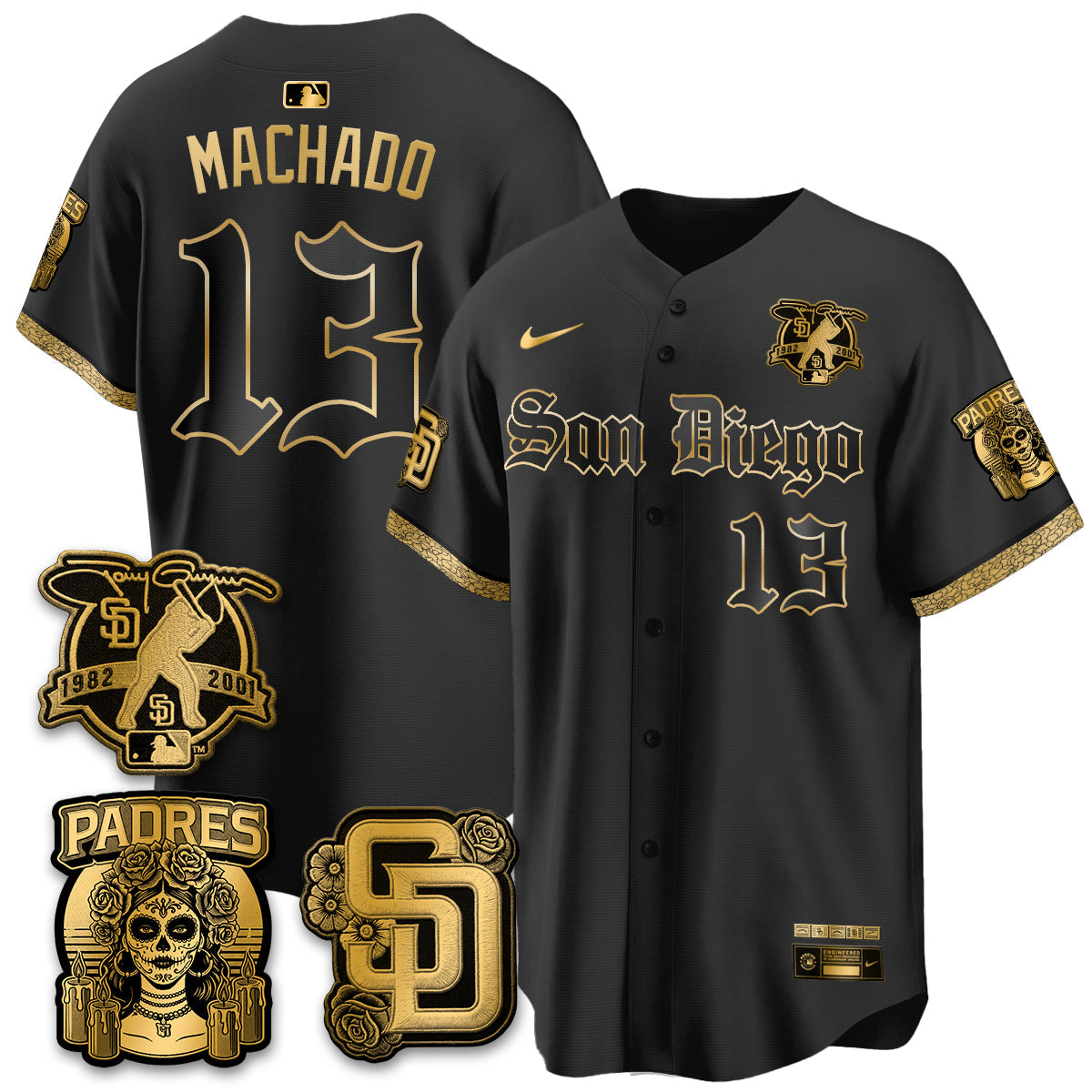 SD 2026 City Connect x Tony Gwynn Patch Vapor Premier Limited Jersey - Stitched - V2