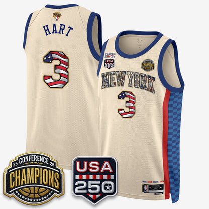 NYK 2026 Basketball  Eastern Conference Champions x Fourth of July Vapor Jersey - Stitched