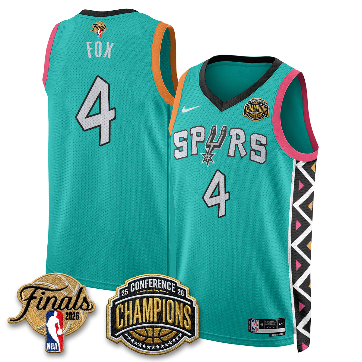 SAS 2026 Basketball  Western Conference Champions Vapor City Edition Jersey - Stitched