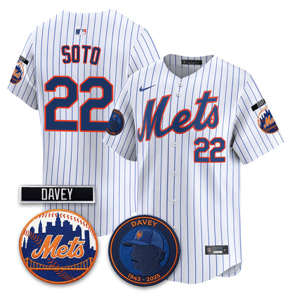 NYM 2026 Davey Johnson In Memoriam Vapor Limited Jersey - Stitched