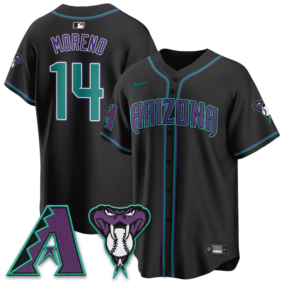 ARI Black Out Style Vapor Premier Limited Jersey - Stitched