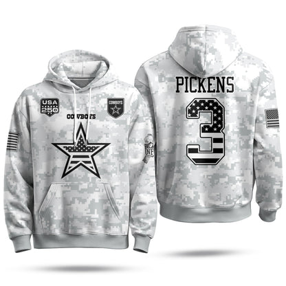 DAL 2026 Salute To Service Edition Pullover Hoodie - Printed