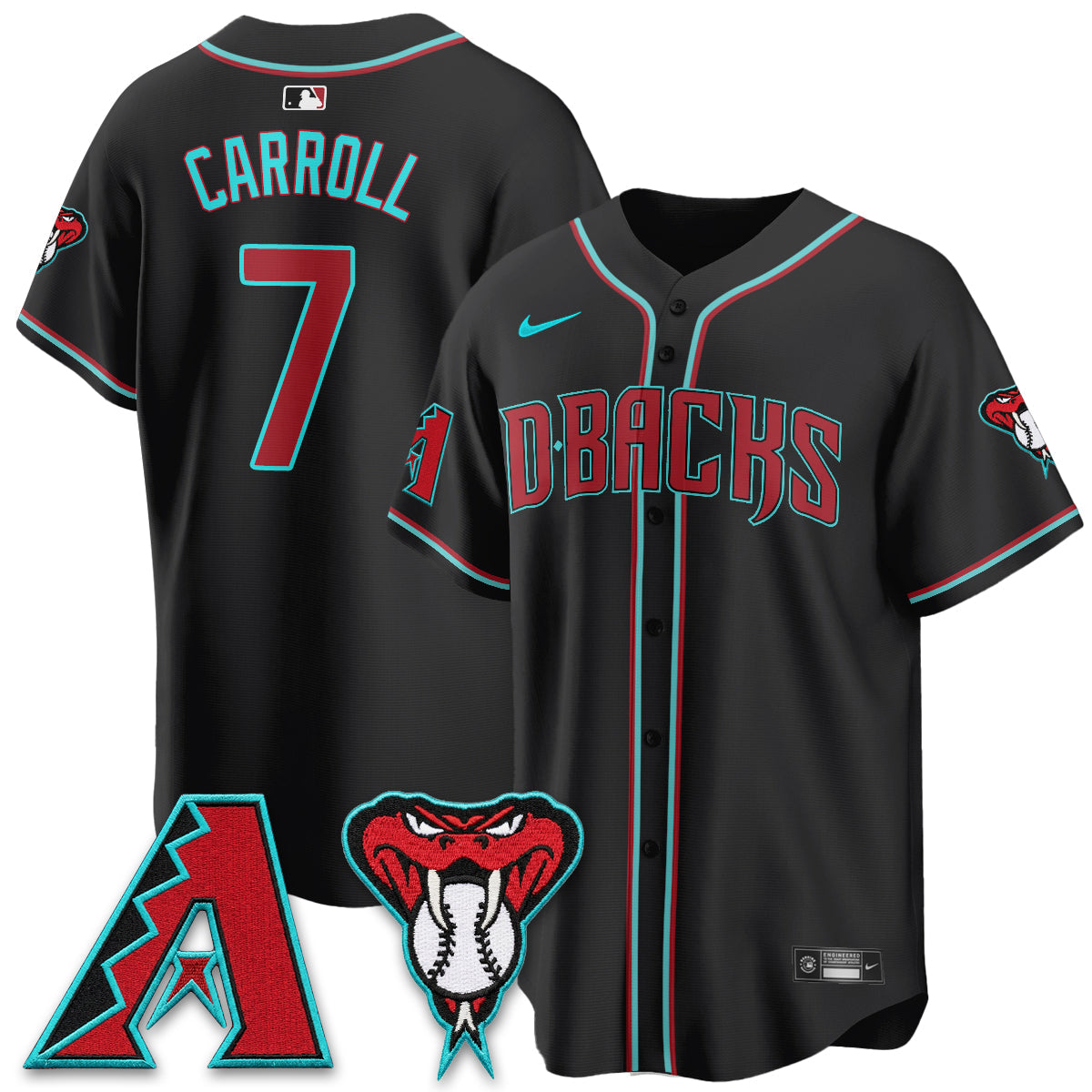 ARI Black Out Style Vapor Premier Limited Jersey - Stitched