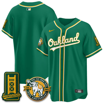 OAK 2026 Black Out Style - Celebrating 125 Years -  Limited Vapor Jersey - Stitched