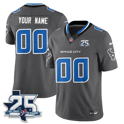 HOU Fan Gear Edition Vapor Custom Jersey (2) - Stitched