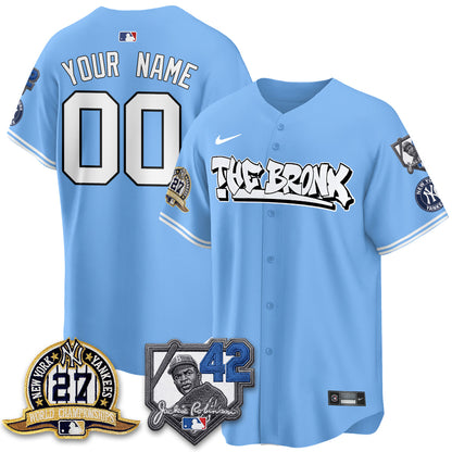 NYY The Bronx 2026 Jackie Robinson Day Vapor Limited Custom Jersey - Stitched
