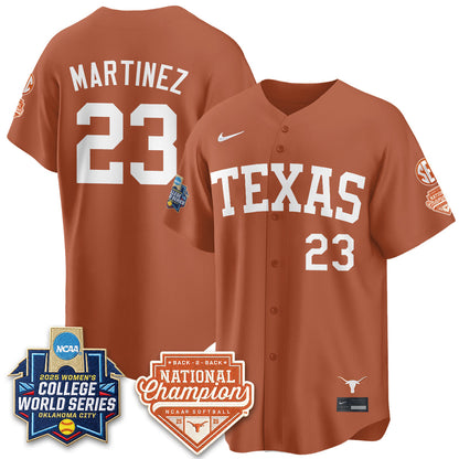 TEX Softball 2026 World Series (WCWS) Vapor Premier Limited Jersey - B2B Champs - Stitched