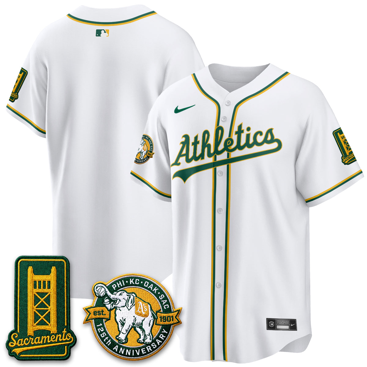 OAK 2026 Black Out Style - Celebrating 125 Years -  Limited Vapor Jersey - Stitched
