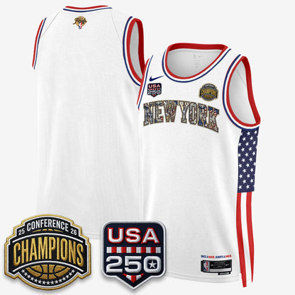 NYK 2026 Basketball  Eastern Conference Champions x Fourth of July Vapor Jersey - Stitched