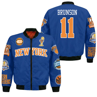 NYK 2026 Basketball  Finals Champions Limited Edition Bomber Jacket - Printed
