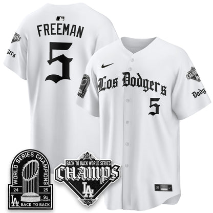 LAD World Series Champions B2B Patch Vapor Premier Limited Gothic Edition Jersey - Stitched