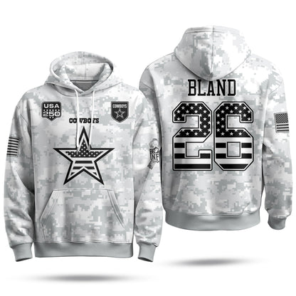 DAL 2026 Salute To Service Edition Pullover Hoodie - Printed