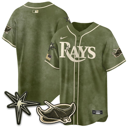 TB New Era Olive 2026 Armed Forces Day Jersey - Stitched