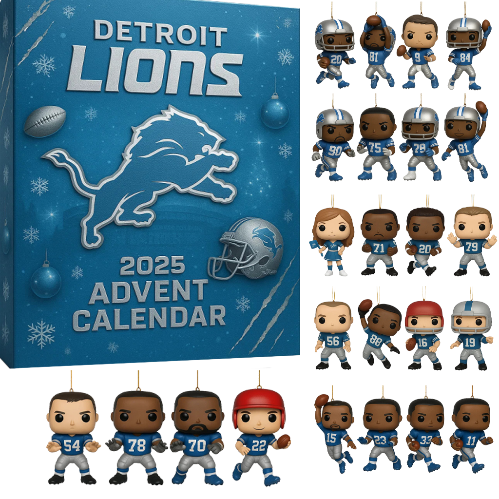 Detroit Lions Star Advent Calendar