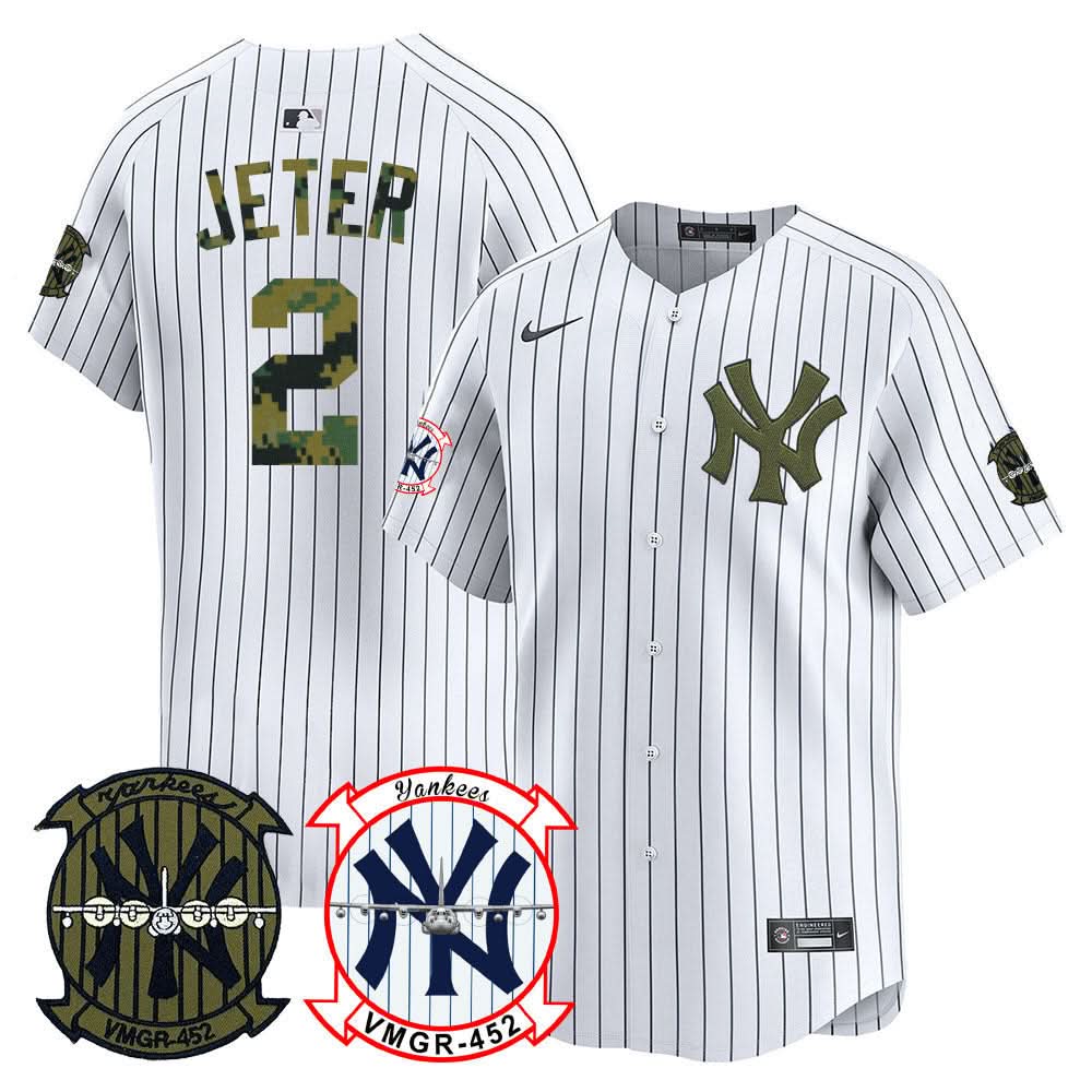 Men's New York Yankees Woodland USMC Alternate Vapor Premier Limited Jersey - All Stitched
