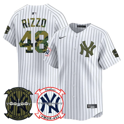 Men's New York Yankees Woodland USMC Alternate Vapor Premier Limited Jersey - All Stitched