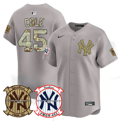 Men's New York Yankees Desert USMC Alternate Vapor Premier Limited Jersey - All Stitched