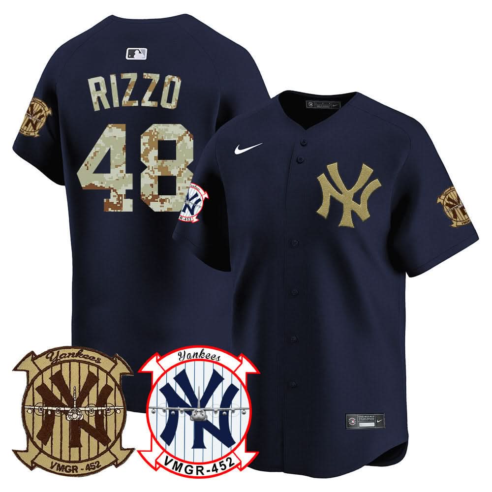 Men's New York Yankees Desert USMC Alternate Vapor Premier Limited Jersey - All Stitched