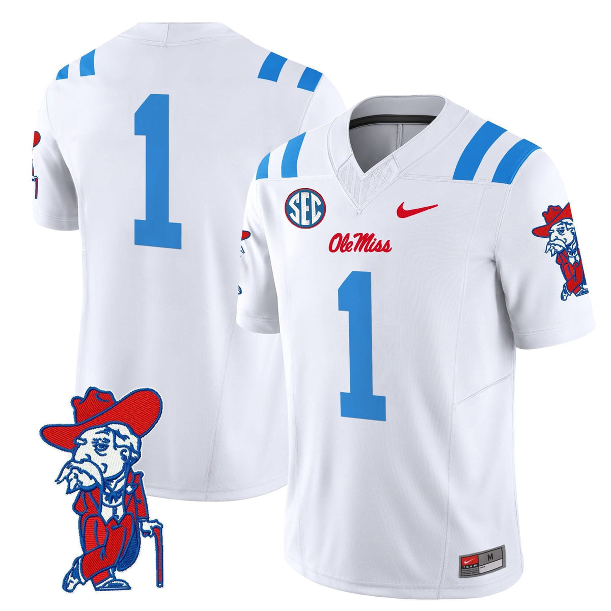 Men's Ole Miss Rebels 2025 Vapor Limited Jersey V2 - All Stitched