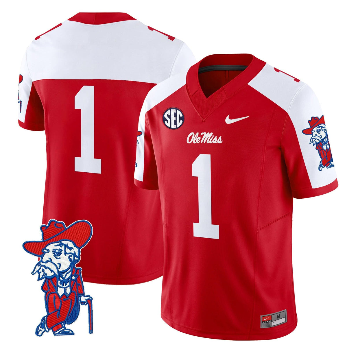 Men's Ole Miss Rebels 2025 Vapor Limited Jersey V2 - All Stitched