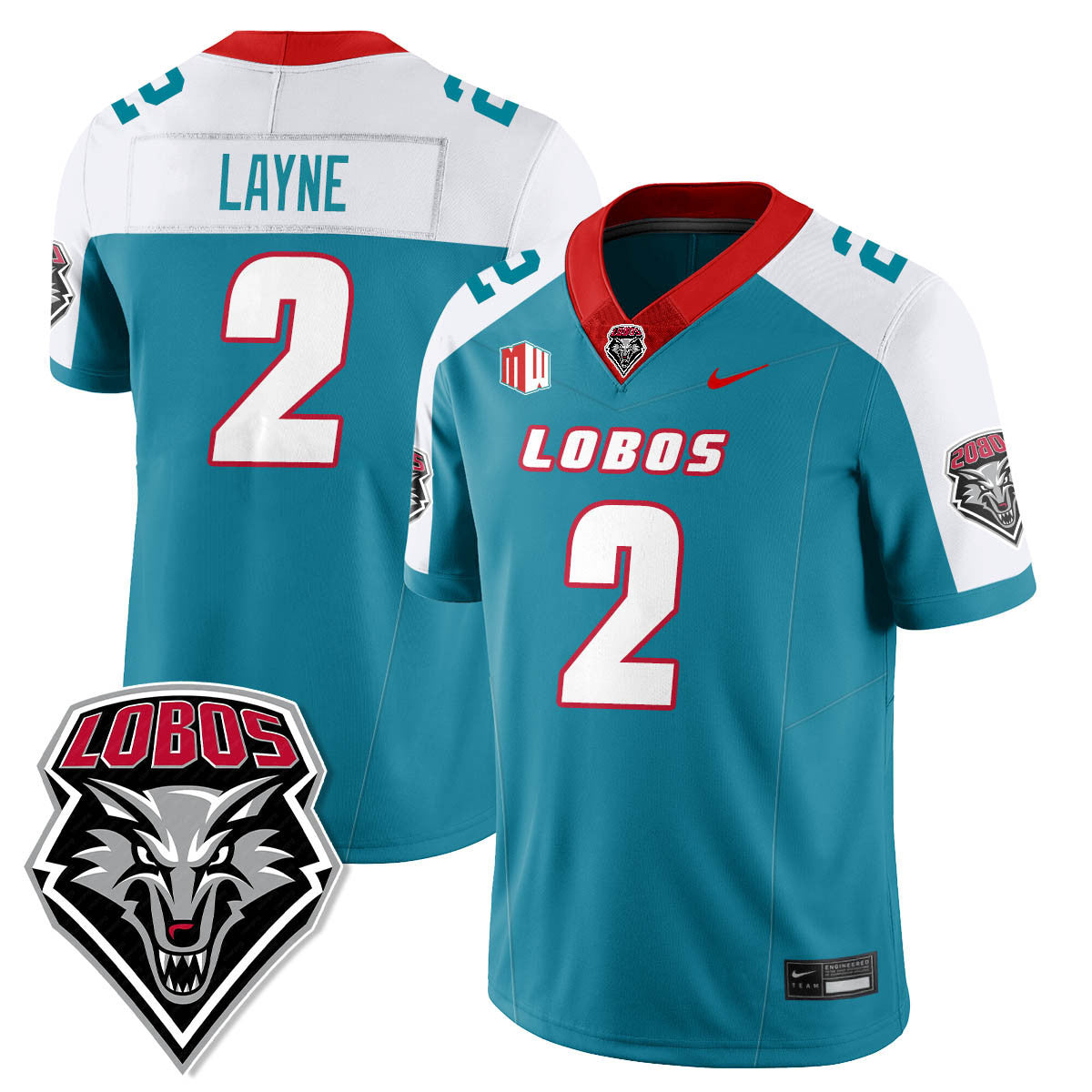 UNM Lobo Football 2025 Jersey - All Stitched