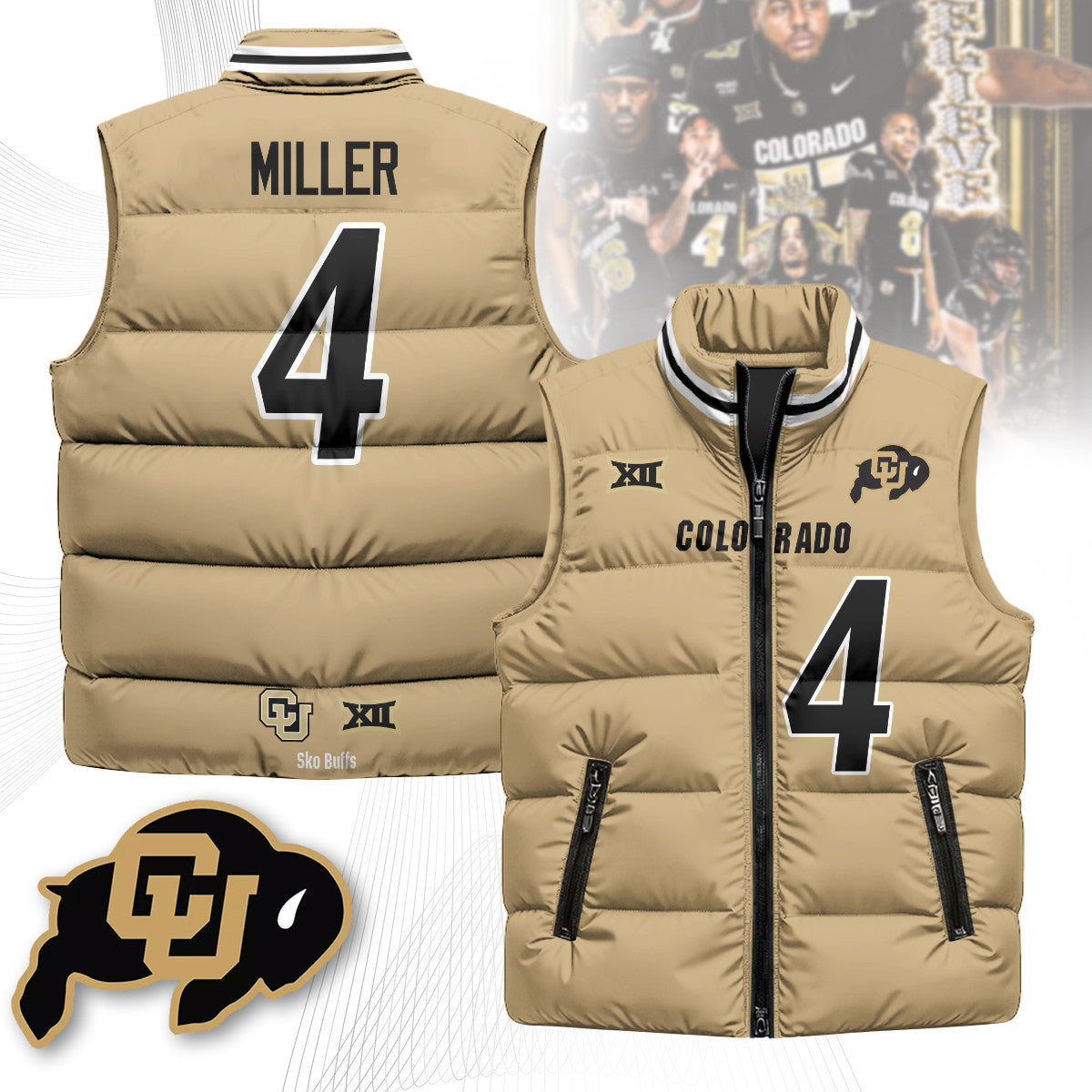 Colorado Buffaloes Unisex Puffer Vest