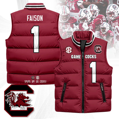 South Carolina Gamecocks Unisex Puffer Vest