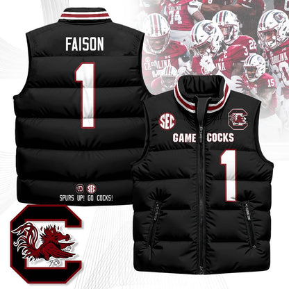 South Carolina Gamecocks Unisex Puffer Vest