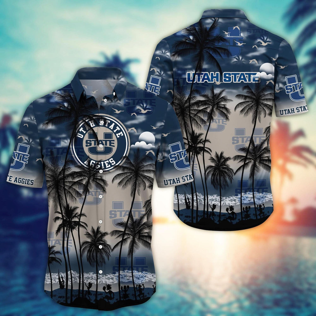 Utah State Aggies - Trending Aloha Shirt Summer