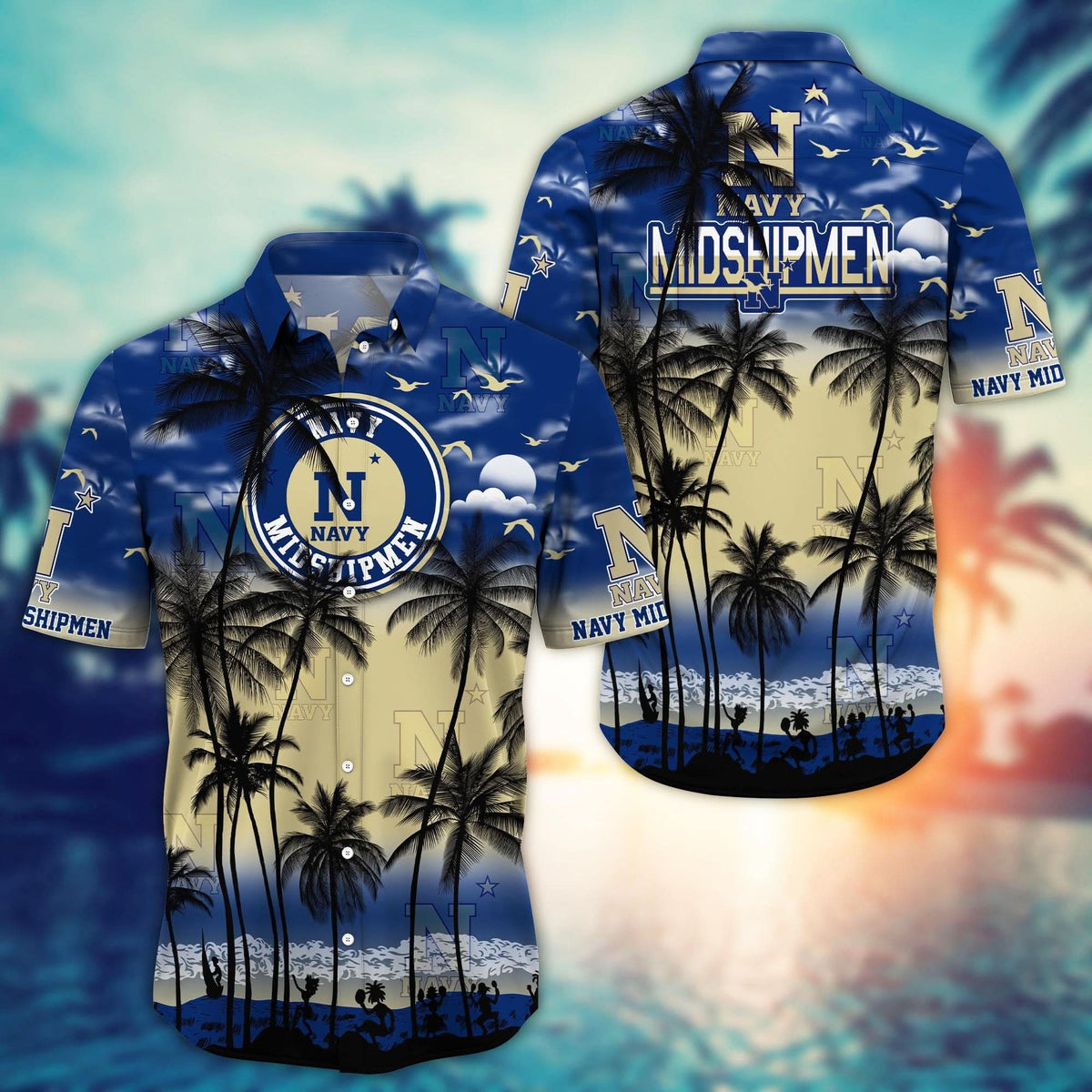 Navy Midshipmen - Trending Aloha Shirt Summer