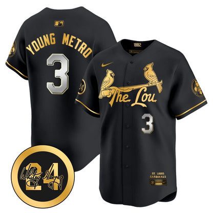 SLC 2024 City Connect Whitey Herzog Patch Vapor Premier Limited Jersey - Stitched