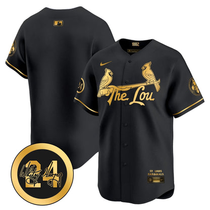 SLC 2024 City Connect Whitey Herzog Patch Vapor Premier Limited Jersey - Stitched