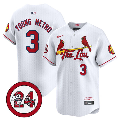 SLC 2024 City Connect Whitey Herzog Patch Vapor Premier Limited Jersey - Stitched