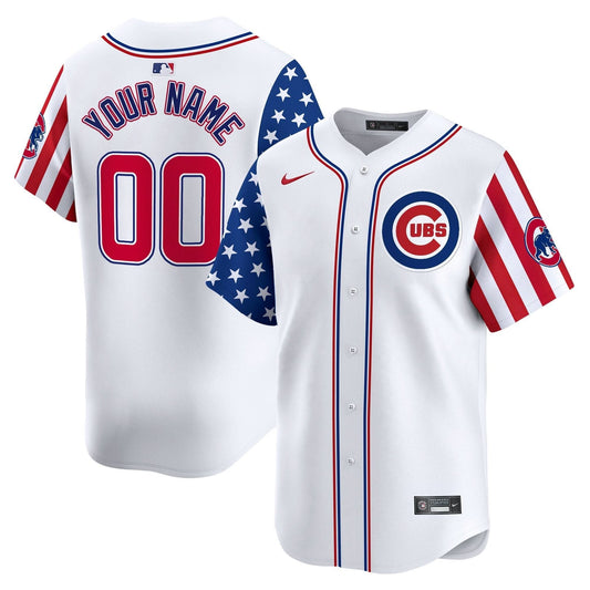 Chicago Cubs 2025 Memorial Day Vapor Premier Limited Custom Jersey - All Stitched