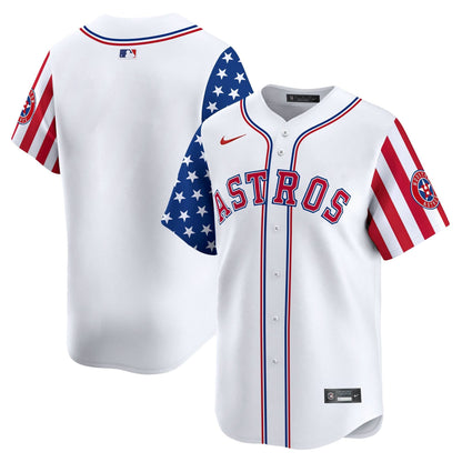 Men's Astros 2025 Independence Day Vapor Premier Limited Jersey - All Stitched