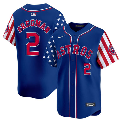 Men's Astros 2025 Independence Day Vapor Premier Limited Jersey - All Stitched