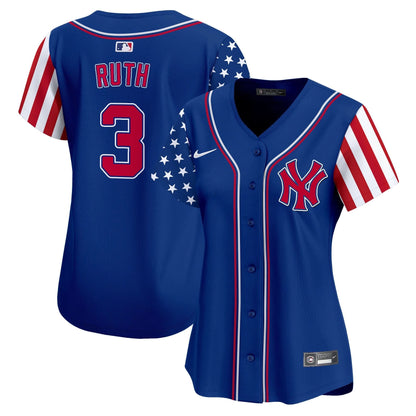 Women's New York Yankees 2024 Independence Day Vapor Premier Limited Jersey - All Stitched