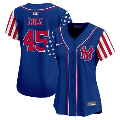 Women's New York Yankees 2024 Independence Day Vapor Premier Limited Jersey - All Stitched