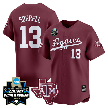 Aggies 2024 College World Series Vapor Premier Limited Jersey
