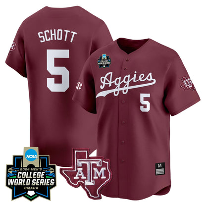 Aggies 2024 College World Series Vapor Premier Limited Jersey