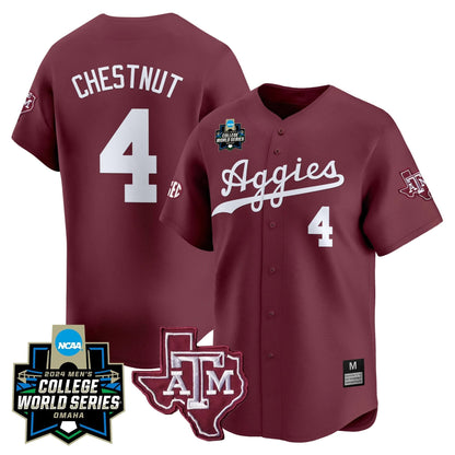 Aggies 2024 College World Series Vapor Premier Limited Jersey