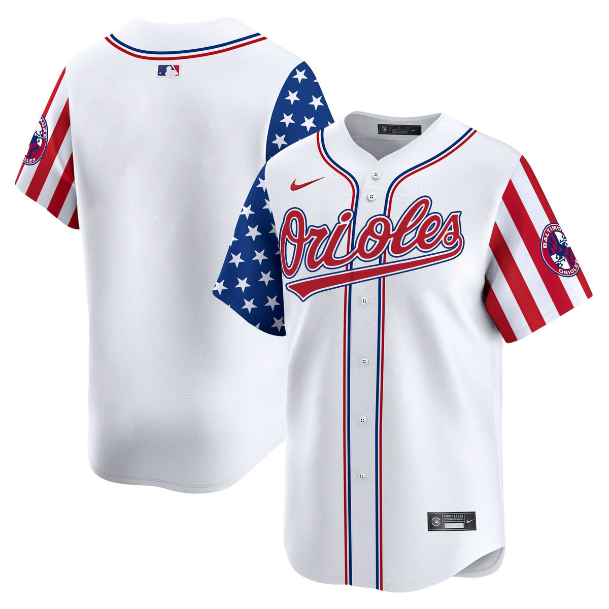 Men's Baltimore Orioles 2025 Independence Day Vapor Premier Limited Jersey - All Stitched